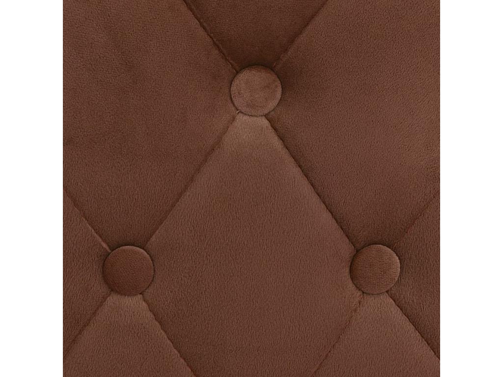 Lounge Bar Stools, 2 pcs, Brown Velvet, EHSN98427