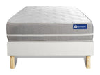 TOUCH Memory Foam Mattress Set 80x190 3 Comfort Zones with White Slatted Base OMVB46564