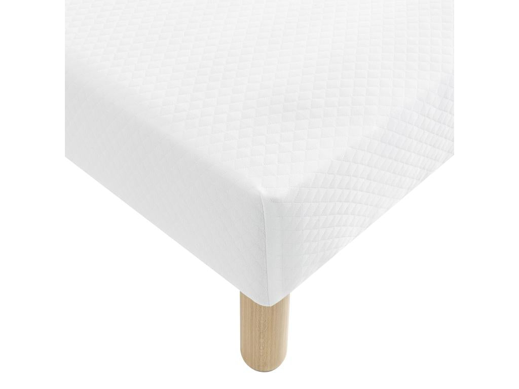 White upholstered bed base 15 cm Constellation - 80x190 WKUZ39701