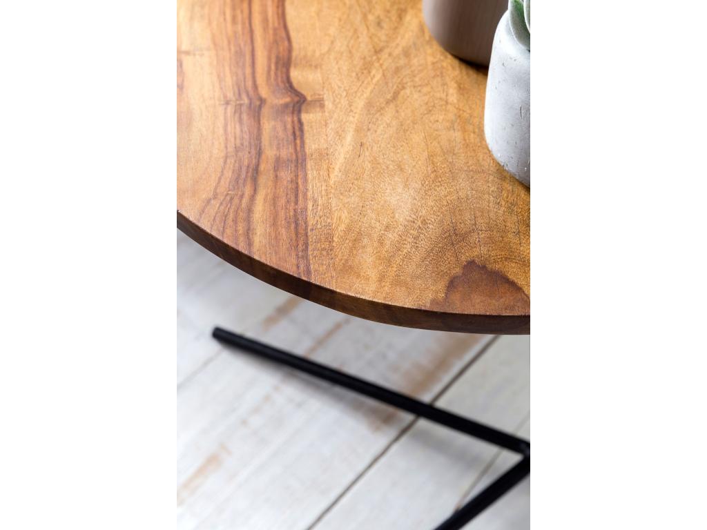 Solid Wood Side Table 40x46x40cm End Table Living Room Table BKQC98527