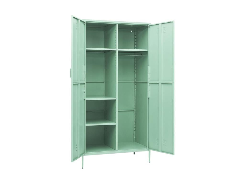 Mint Green Cabinet 90x50x180 Steel TCQQ93968