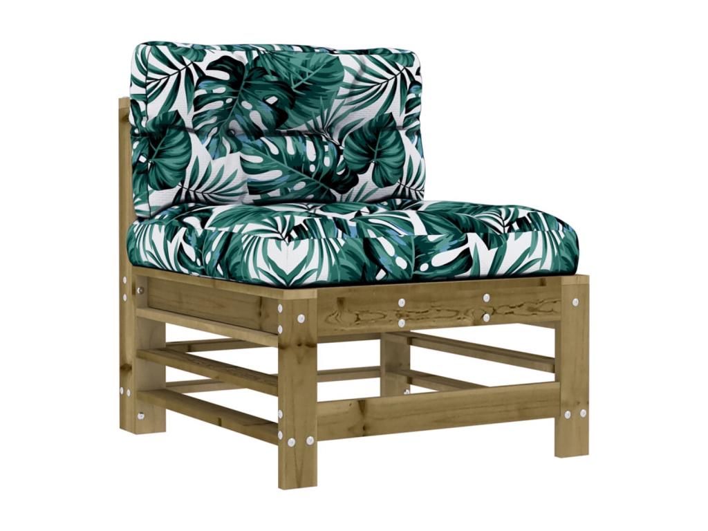 10-piece garden furniture set with cushions, impregnated pine wood AAVD24656