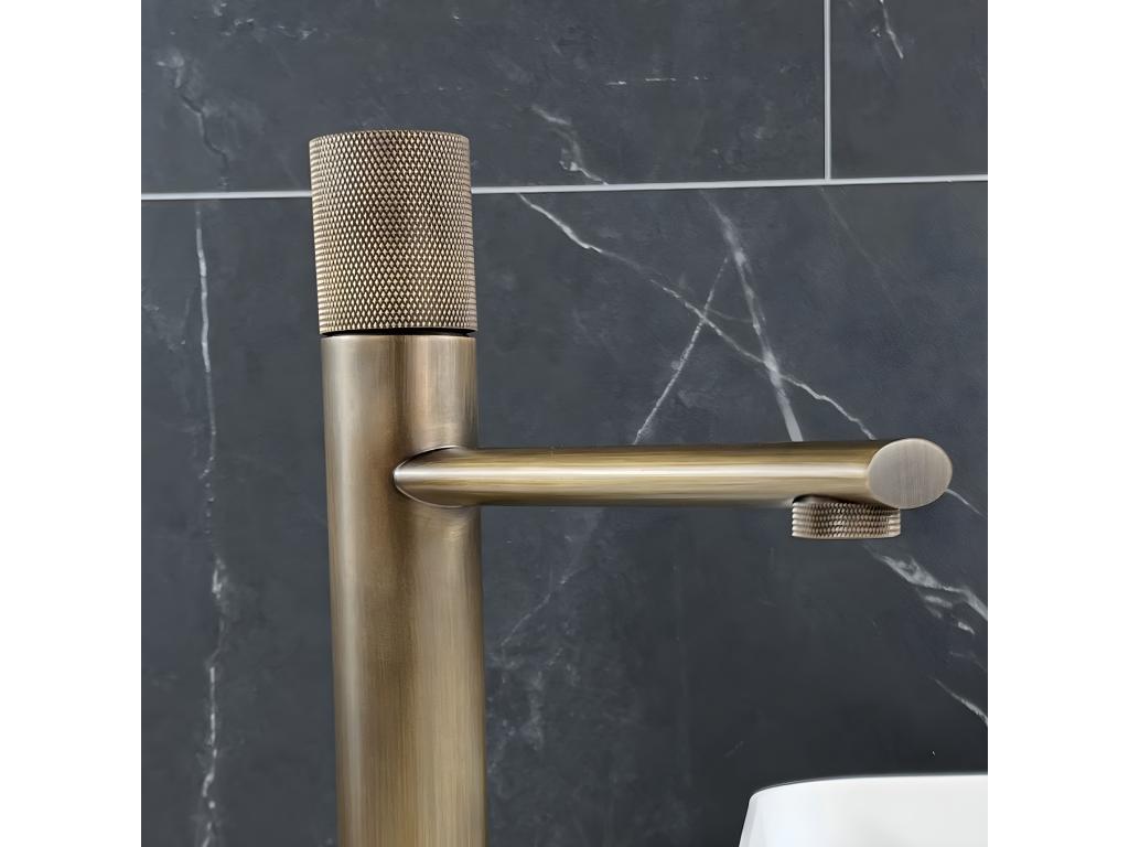 Antique brass countertop basin mixer tap SZAD79094