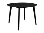 Zensova - Round Dining Table 105cm Black with Hevea Legs UCBN88034