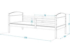 Children's Bed 90x190 Pine - Pink. Comes with slatted bed bases. KUTH15886