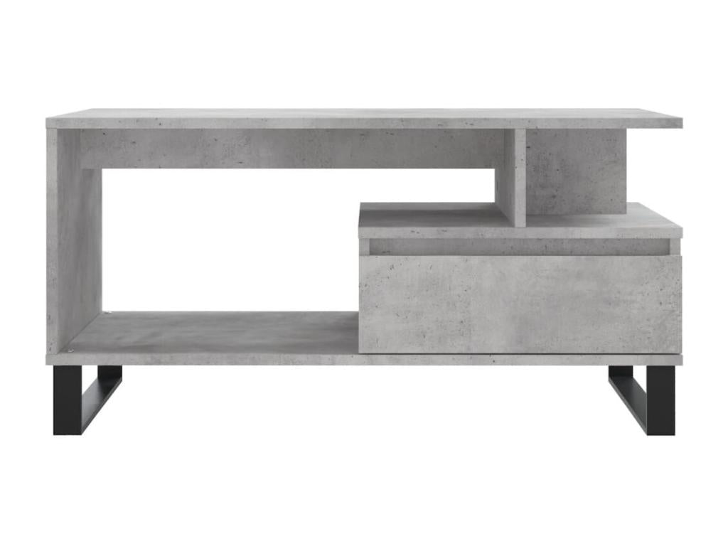 Coffee table Concrete gray 90x49x45 cm Zensovaing¨¦nierie WEOQ61367