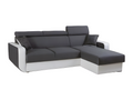 Convertible and reversible corner sofa L grey and white VTTF92076