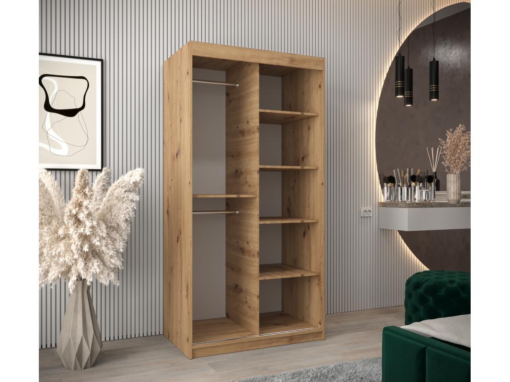 Lysvia Sliding Door Wardrobe 200/100/62 2 Doors Lysvia/White ZOSW63799