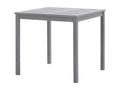 Garden table Grey 80x80x74 cm Zensova Solid wood VMTQ97920