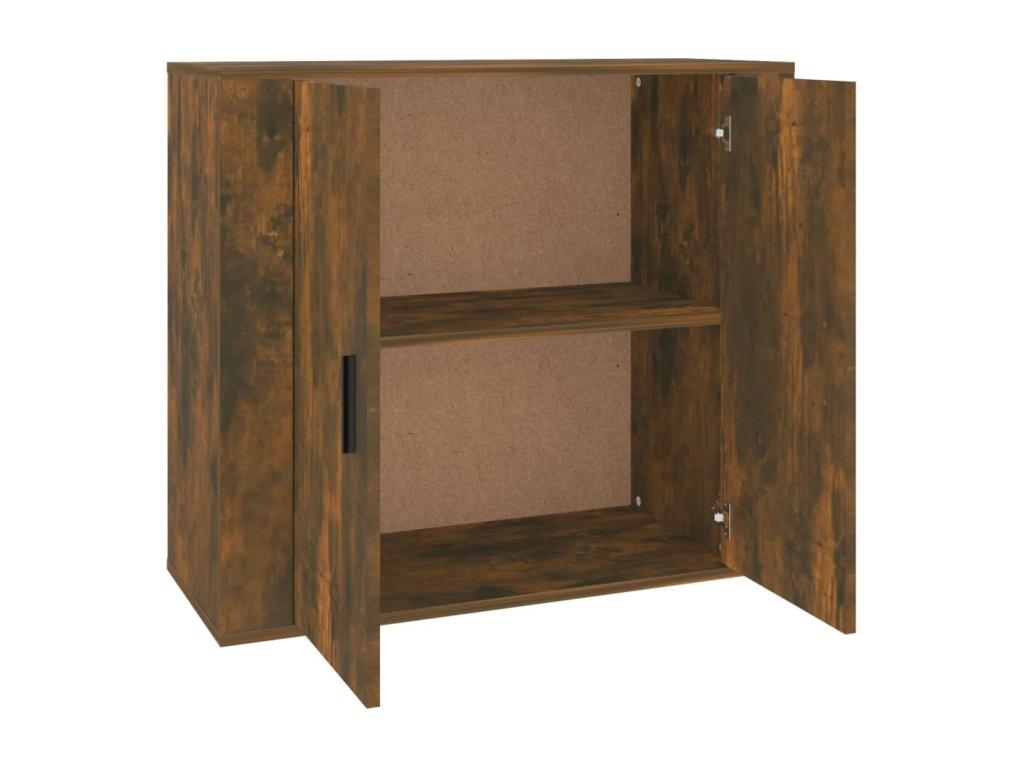 Smoked Oak Buffet 80x33x70 cm Engineered Wood ISRY73151