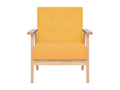 Yellow Fabric Armchair NHOL00319