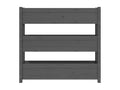 Grey Planter 112x25x104.5 cm Solid Pine Wood KFLM67233