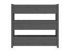 Grey Planter 112x25x104.5 cm Solid Pine Wood KFLM67233