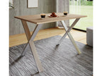 Elariva Premium Wooden Kitchen Table Dining Table X Silver 50 - 140 - Oak HTJG20217