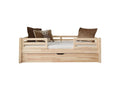 90x190 cm bed with Zensova guardrails and drawer included, Mylène Wood PRLG46894