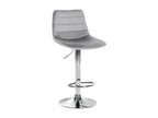Bar stool - Velvet / Metal - Grey - Elariva JEKK38870