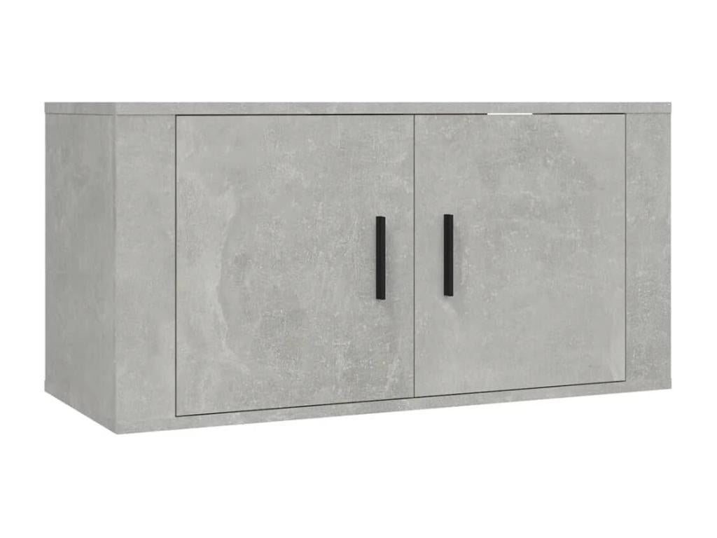Wall-mounted TV unit, concrete grey, 80x34.5x40 cm EFTZ22396