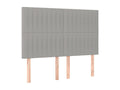 Headboards 4 pcs Light gray 72x5x78/ 88 cm Zensova VIQE94575