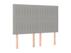 Headboards 4 pcs Light gray 72x5x78/ 88 cm Zensova VIQE94575