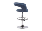 Set of 2 blue metal stools 58x47x82 cm 10 0004223 NDBZ46441