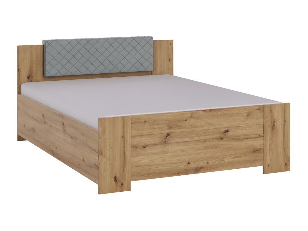 Lumenao 101 Double Bed, Light Brown, 160x200 cm, Laminate Base, Lumenao 165x205x90 cm, WRAW50105
