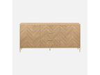 Zensova storage sideboard - two doors - two shelves - three drawers - low sideboard - W160 x D40 x H75cm TJLW93515
