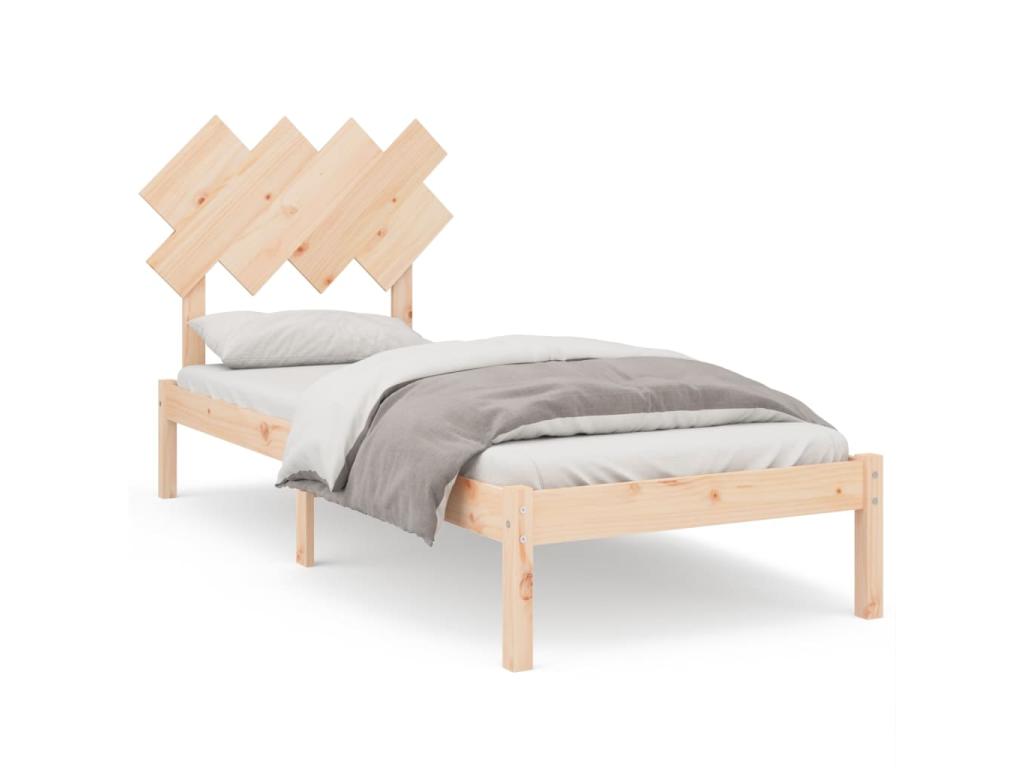 Bed frame 90x200 cm Solid wood XYMD28140