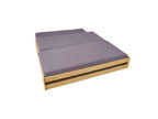 Trundle bed for 3 people in solid light oak wood 90x200 - LT12015 FMUP33645