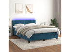 Zensova bed with LED mattress, dark blue, 140x200 cm, GAEL02588