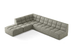 5-seater modular right-hand corner sofa in textured Zensova fabric - dark beige - Zensova SZXE16500