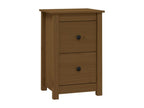 Honey brown bedside table, 40x35x61.5 cm, solid pine wood, PIOC18670