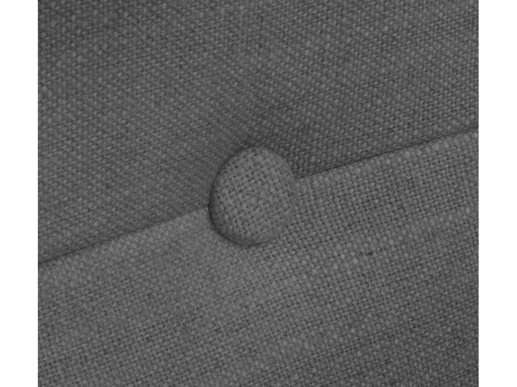 Zensova Natural Linen Headboard with Buttons 160x105cm with Legs for 150/160cm Beds - Dark Grey NSFG59076
