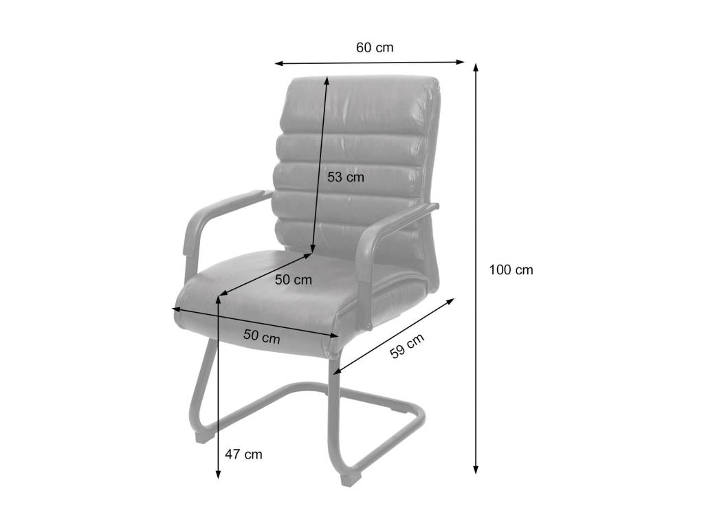 Elariva-H31 Conference Chair Set of 6 Black Faux Leather FUDT46069