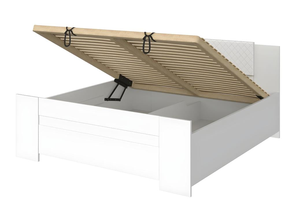 Lumenao 101 Double Bed, Light Brown, 160x200 cm, Laminate Base, Lumenao 165x205x90 cm, WRAW50105