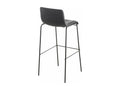 Bar stool x1 grey metal 43x48x100 cm 10 0004955 CHZU99706