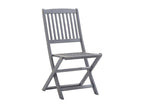 Zensova HILK61410 Folding Outdoor Chairs, Set of 4 with Cushions