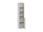 Zensova 1-door bathroom column, 140x30x25 cm, white and oak, T-Zensova WVJA95605