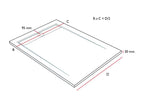 Grey 7035 shower tray with smooth finish and coloured grid - 130x90 cm KZSC91783