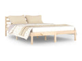 Solid pine wood bed frame 140x200 cm ZSWW86963