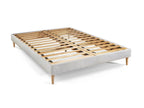 Ready-to-sleep pack: Lumenao 200x200cm pocket spring mattress with memory foam and Lumenao bed base, white, WUHT03934