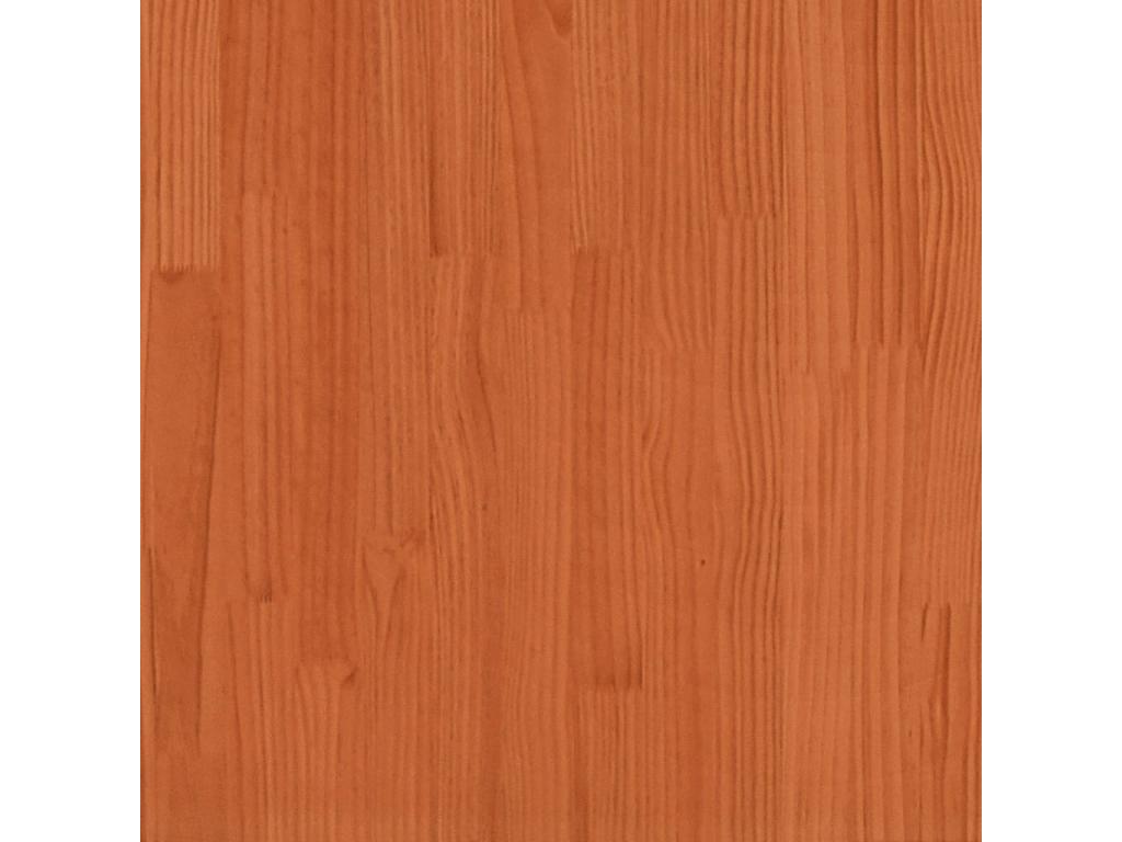 Daybed without mattress, brown wax finish, 75x190 cm, solid pine ZZQS43672