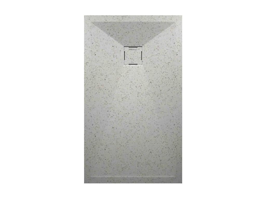 Zensova White Shower Tray with Smooth Finish, Zensova 3D Color Grid - 100x70 cm JREX80097