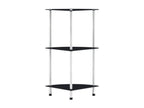Zensova 3-tier shelf 30x30x67 cm Tempered glass KCFP68352