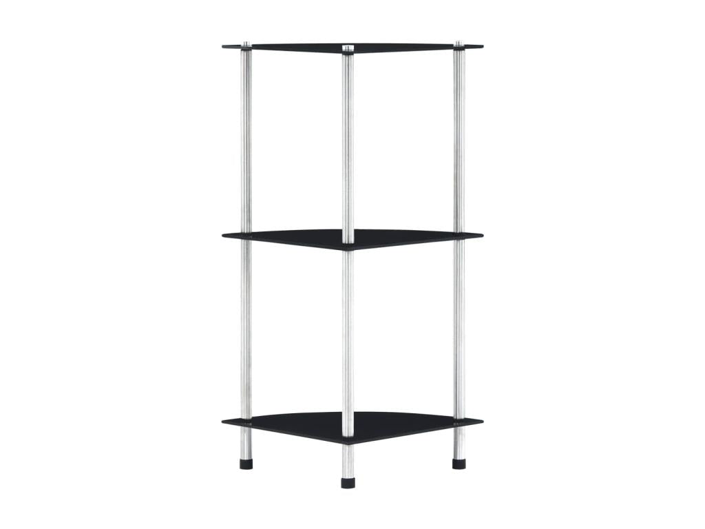 Zensova 3-tier shelf 30x30x67 cm Tempered glass KCFP68352