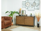 Small sideboard in solid oak and metal Zensova QKWN39271
