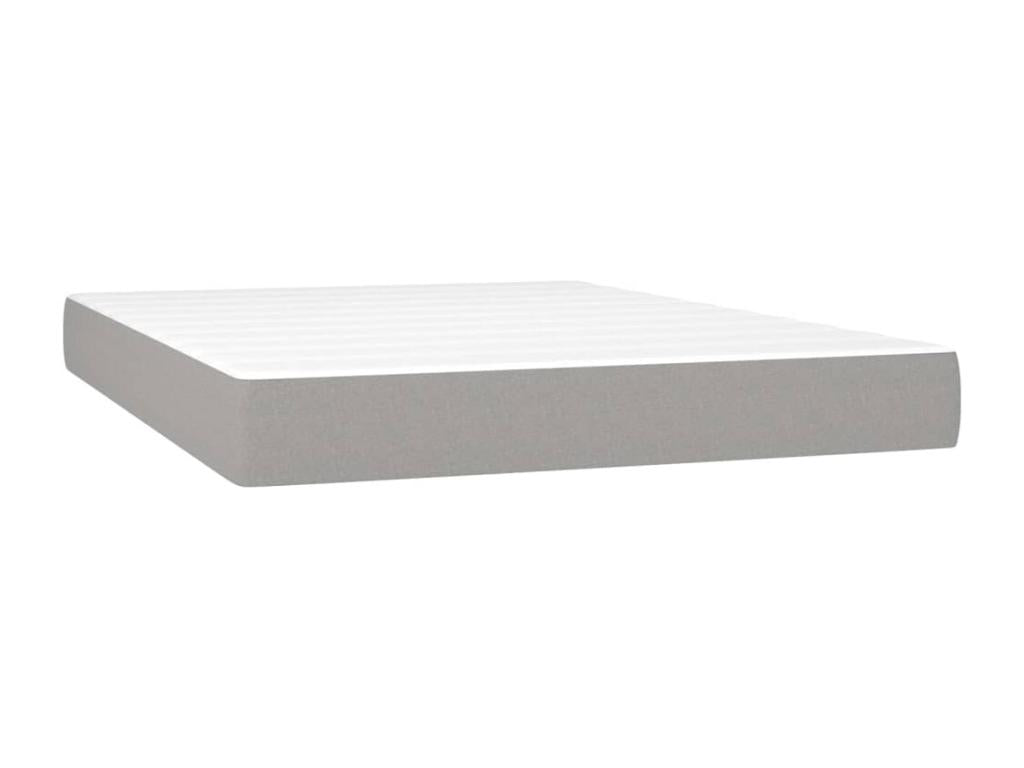 Zensova upholstered bed with light grey mattress 140x200cm Zensova EOJI30827