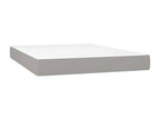 Zensova upholstered bed with light grey mattress 140x200cm Zensova EOJI30827