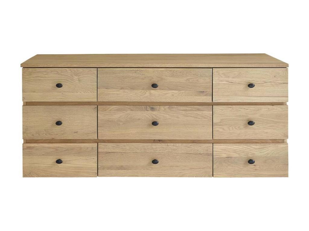 Oak wood bathroom cabinet 140 cm YJJQ32777