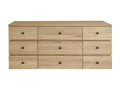 Oak wood bathroom cabinet 140 cm YJJQ32777