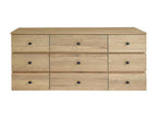 Oak wood bathroom cabinet 140 cm YJJQ32777